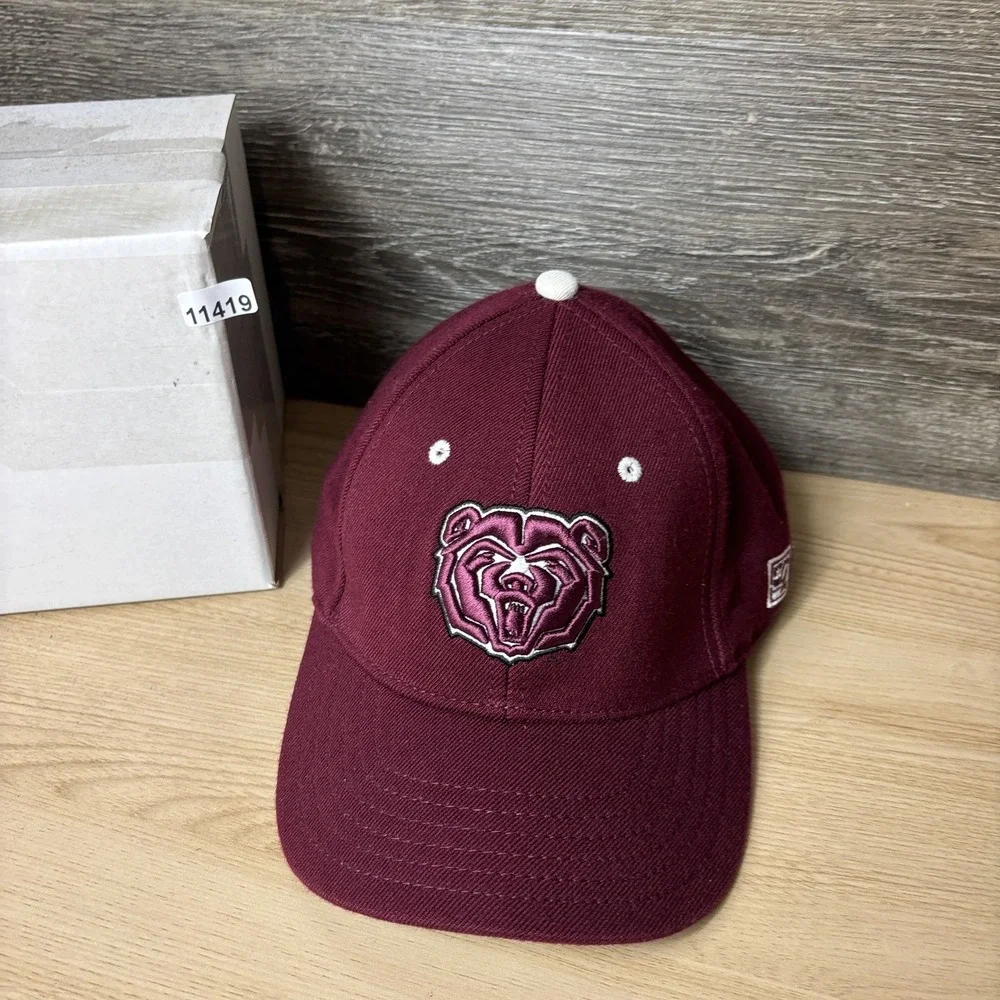 The Game Missouri State Bears Hat Cap Strap Back Youth Maroon White NCAA Cap